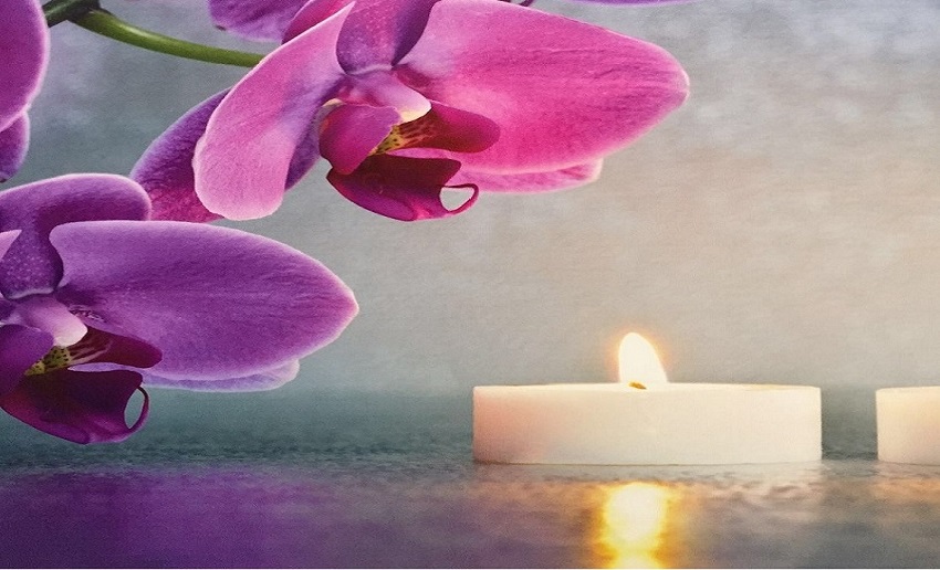 salon kaarsje orchidee